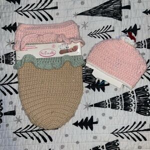 Crochet baby swaddle perfect for photos size up to 10lbs